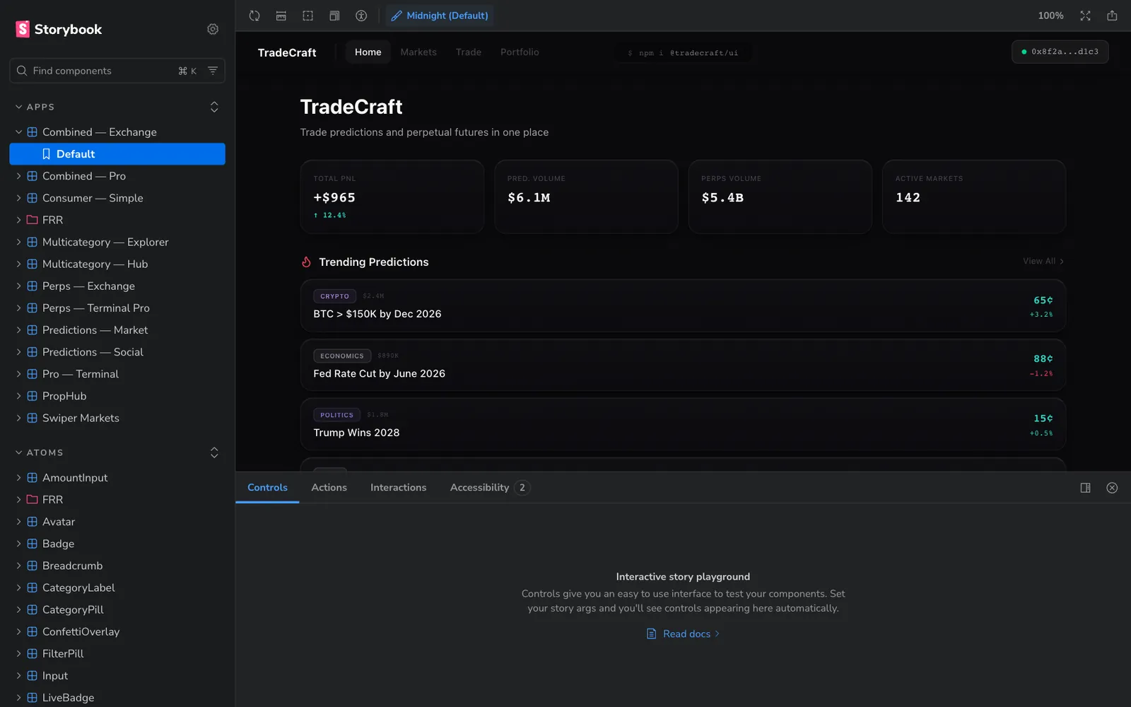 design.yours.wtf - The exchange, component by component.