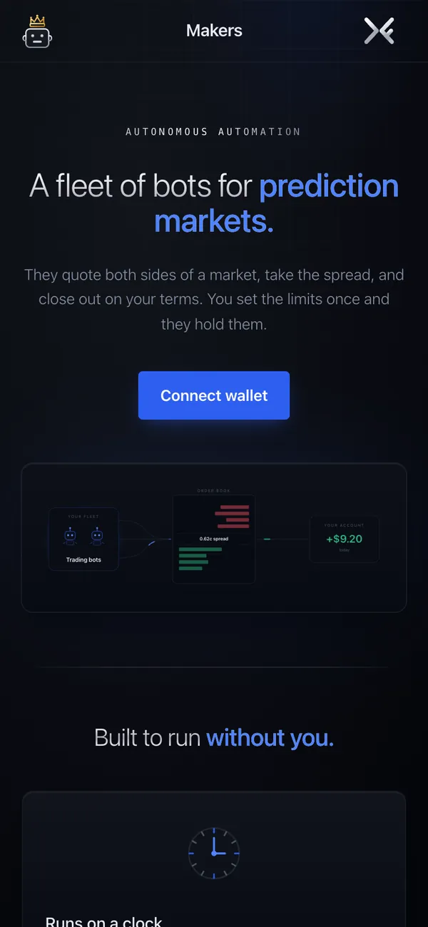 making.markets on a phone